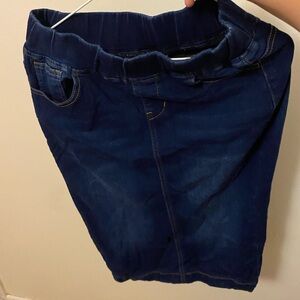 Dark Blue Denim Skirt